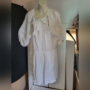 Knox‎ Rose XXL white shorts romper NWT
